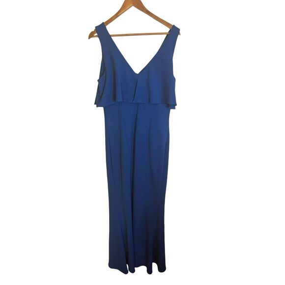NWT BADGLEY MISCHKA POPOVER SILHOUETTE V NECKLINE SLEEVELESS FALLYN size 10 - Picture 4 of 10
